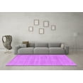 thumbnail image 3 of Ahgly Company Indoor Square Solid Purple Modern Area Rugs, 7' Square, 3 of 4