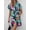 Peacock Green, variant on EASYBRA Womens U Neck Floral Sleeveless Midi Dress Ring Detail Elegant Summer Casual Dress