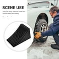 thumbnail image 2 of Heavy Duty Rubber Wheel Chock for Car Black Color Portable and Stable Design, 2 of 6