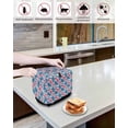 thumbnail image 4 of Floral Toaster Cover 4 Slice, Tropical Plants Leaves Flowers Bread Maker Cover Toaster Dust Cover with Pockets, Dust-Proof Cover for Kitchen Small Appliance 12x11x8in, 4 of 5