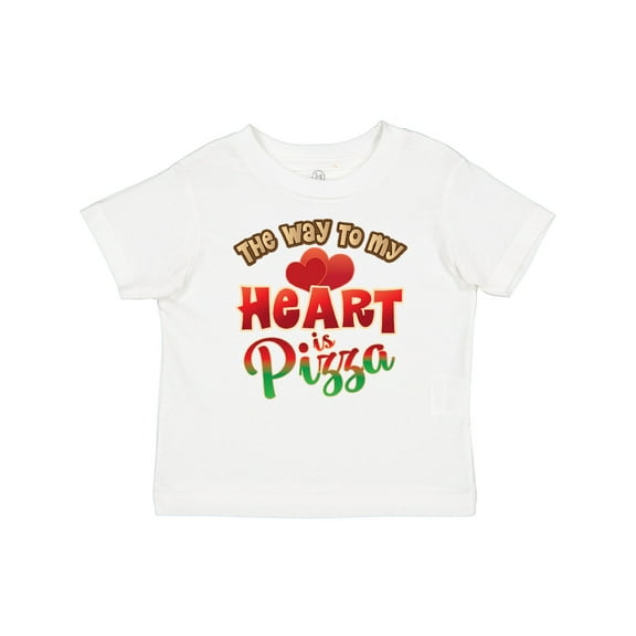 Inktastic Pizza Way to my Heart Italian Food Boys or Girls Baby T-Shirt