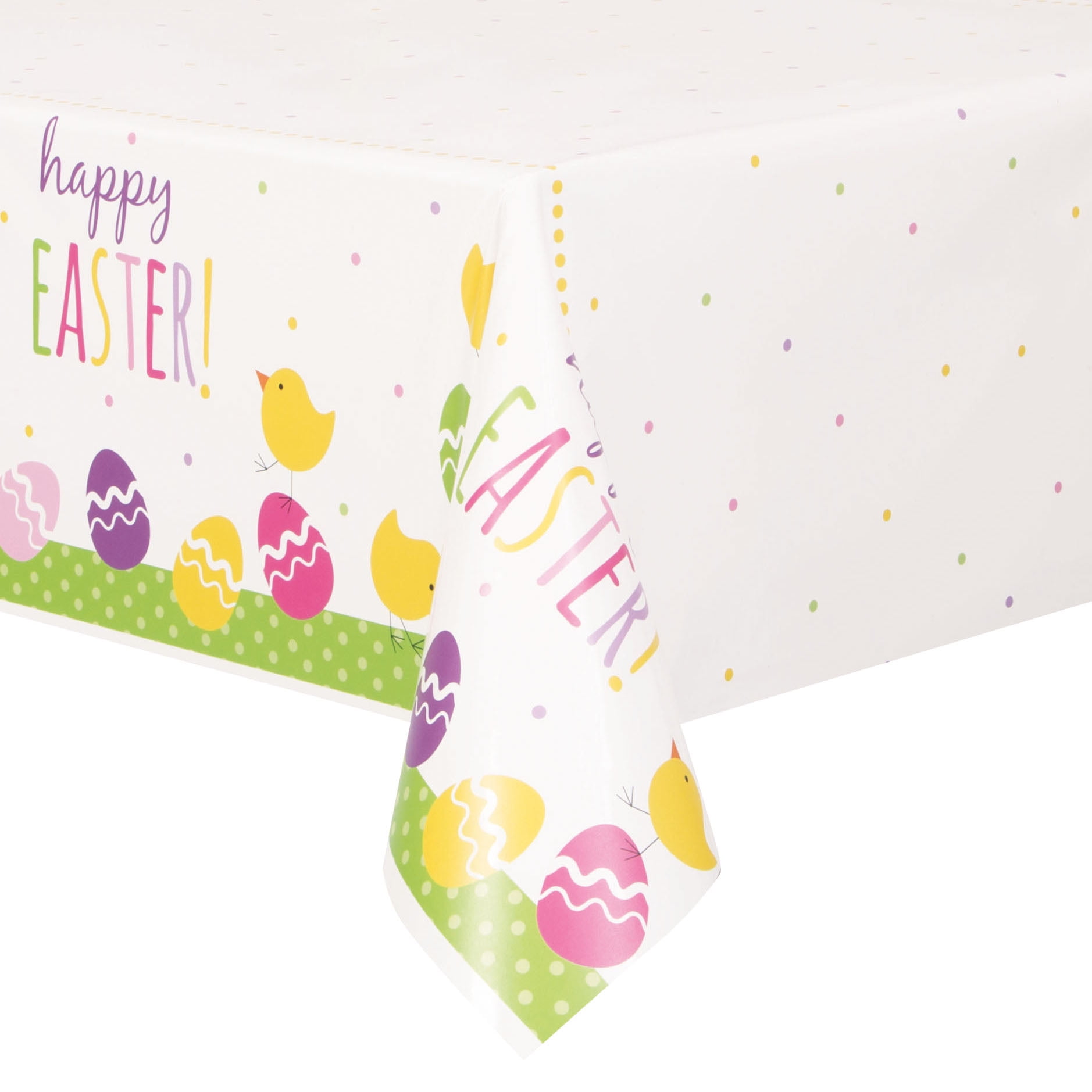 Cute Easter Plastic Party Tablecloth, 84 x 54in