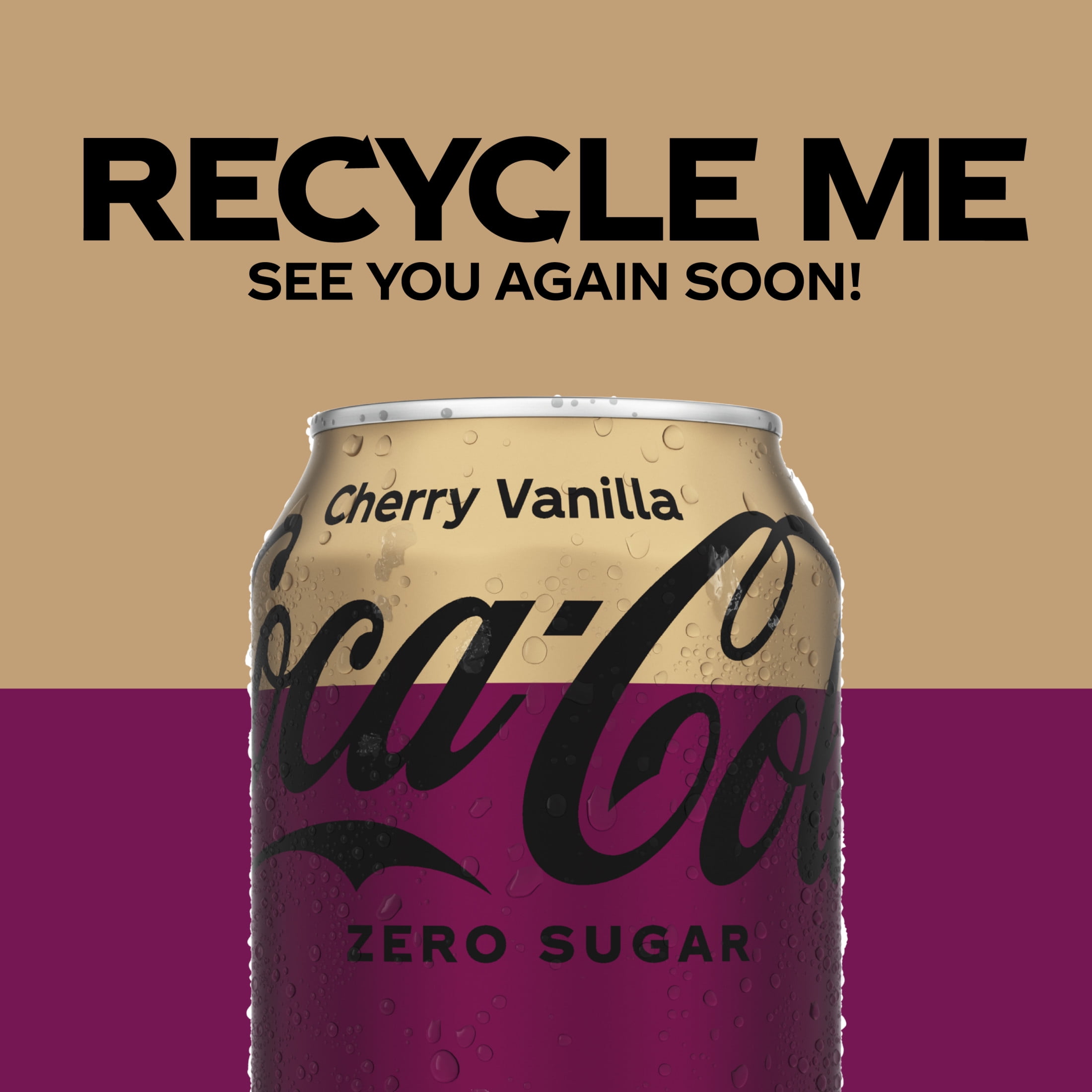 Coca-Cola Diet Zero Sugar Cherry Vanilla Soda Pop, 12 fl oz, 12 Pack Cans