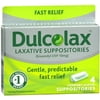 Dulcolax Comfort-Shaped Laxative Suppositories, Relief Constipation, 4Ct, 4-Pack