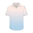 thumbnail image 3 of fatyb Button down Shirts for Men Short Sleeve Summer Beach Shirts Fashion Gradient Color Mens Shirts, 3 of 5