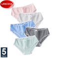 thumbnail image 2 of 5 unids/set de bragas de algodón, bragas sexis, ropa interior transpirable para mujer, lencería para mujer, ropa interior encantadora para chicas jóvenes Tan Jianjun unisex, 2 of 2