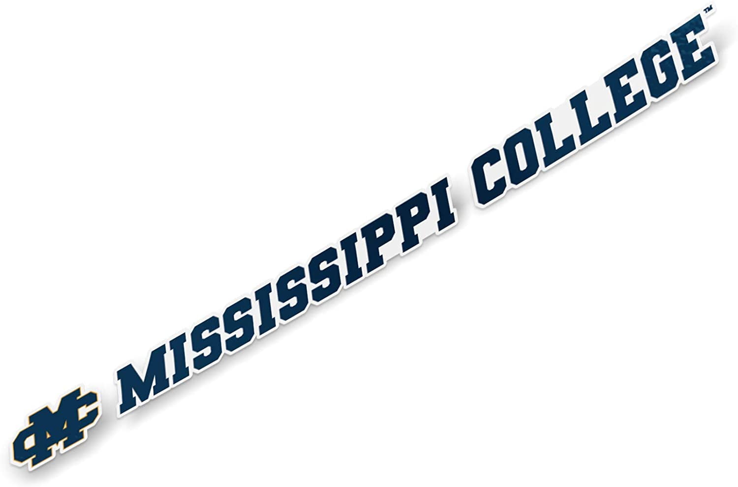 Mississippi College Choctaws NCAA Name Logo Vinyl Decal Laptop Water
