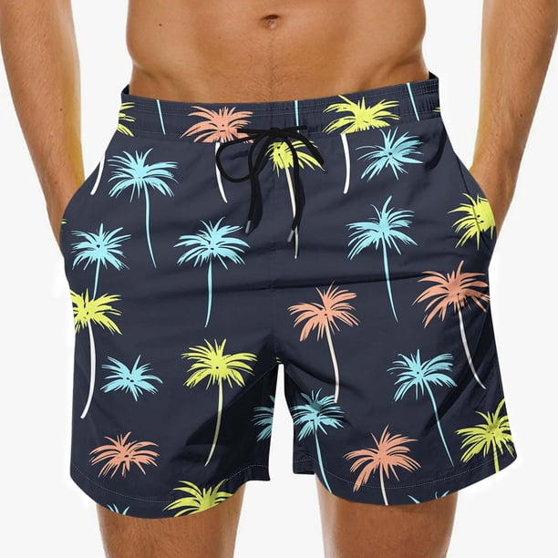 Pantalones de Playa con Cordón Impreso Casual para Hombres con Bolsillos Funcionales para Hombres Shorts de Trabajo Actividades Al Aire Libre