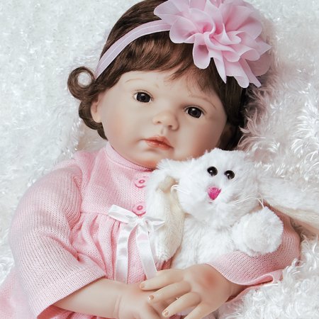 Paradise Galleries Reborn Baby Doll That Looks Real Bunny Love in FlexTouch Silicone Vinyl, 21 inch Girl, 6-Piece