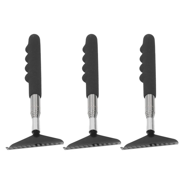 Back Scratcher Massager, Back Scratcher Tool Stainless Steel Point Pressing Portable 3Pcs Extendable for Elders