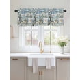 thumbnail image 2 of Valances for Windows Daisy Rod Pocket Cafe Window Treatments Valance Curtains for Kitchen Bathroom Laundry Basement Windows 54"x18", 2 of 9