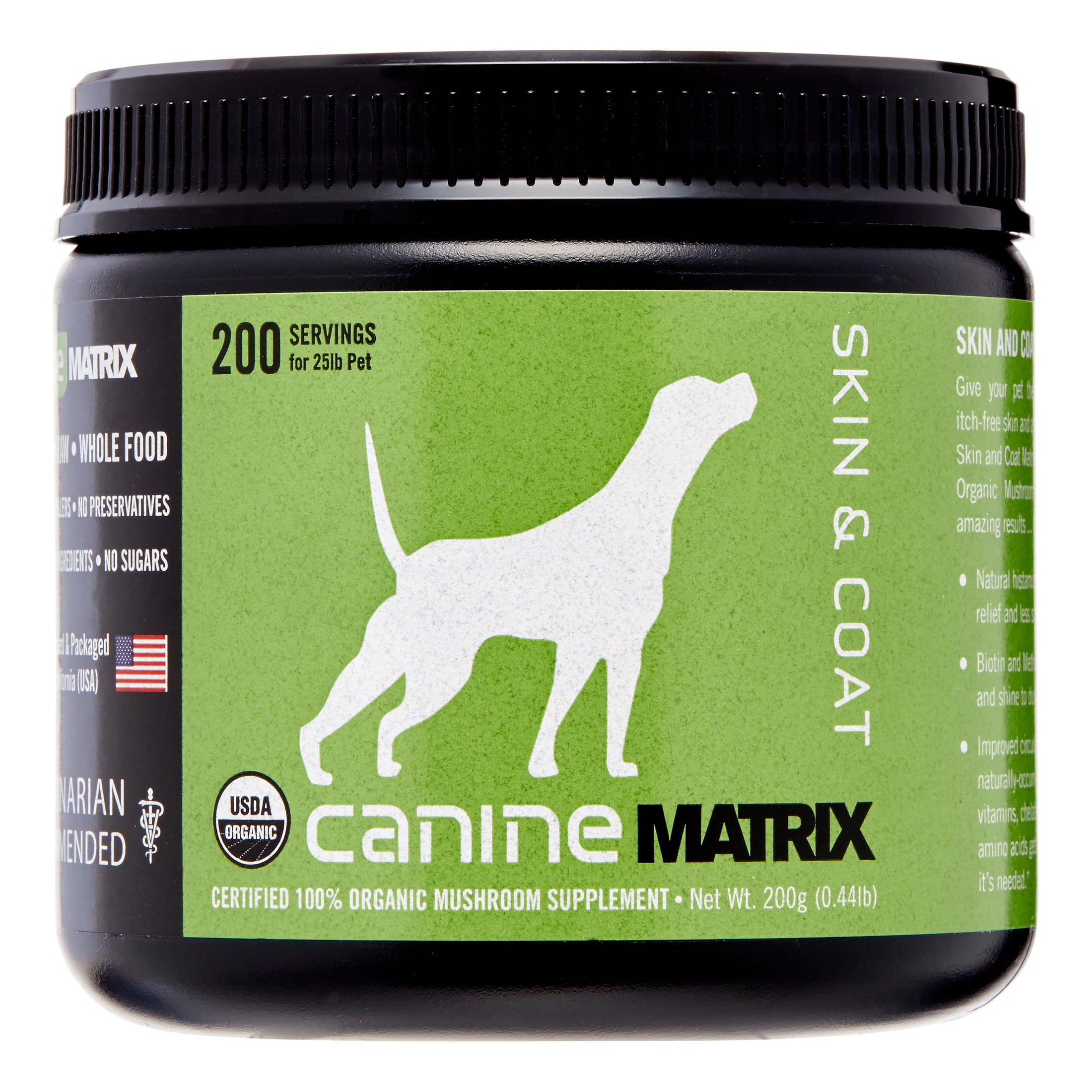 Canine Matrix Skin & CoatMushroom Supplement 200 grams