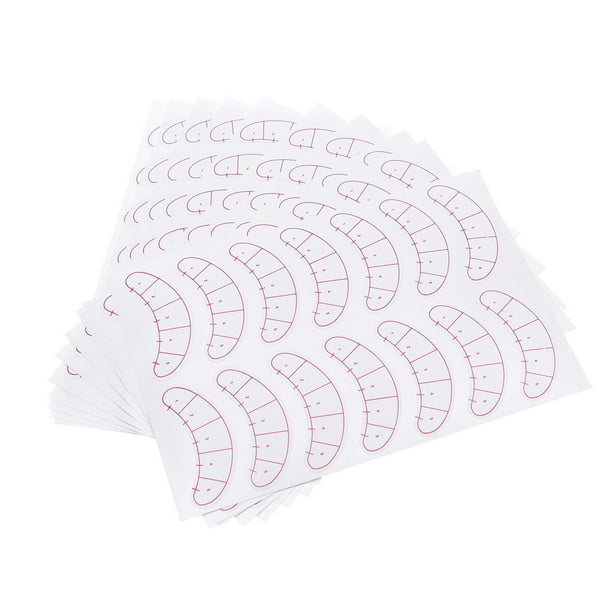 1 paquete de pegatinas de práctica para pestañas postizas, pegatinas aisladas con posicionamiento de 5 puntos.