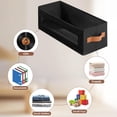 thumbnail image 4 of Lttoisl Foldable Oxford Cloth CD Storage Box, Clear Window & Dustproof Lid, Media Organizer for DVDs Movies Games, Home Office or Media Room, Space Saving Collapsible CD Case, 4 of 8