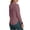 A47 Purple, variant on Casual Pullover Hoodie for Women V Neck Long Sleeve Raglan Sleeve Side Split Slim Fit Soft Lightweight Breathable Athletic Performance Tops