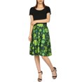 thumbnail image 5 of Womens St. Patricks Day Skirts for Women Shamrock Clover Skirt (Size: Medium), 5 of 5
