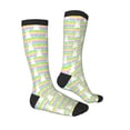 thumbnail image 3 of Balery Rainbow Rabbit Printed Novelty Socks Men's Women's Crew Socks Sports Socks Knee High Socks Cotton Socks Quirky and Cool Socks, 3 of 9