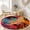 Color 6, variant on SPXUBZ Velvet Round Area Rug Exotic Wild Leopard Cheetah Skin Print Circular Floor Mat Soft Non-Slip Animal Texture Safari Decor Carpet for Bedroom Throw Rug