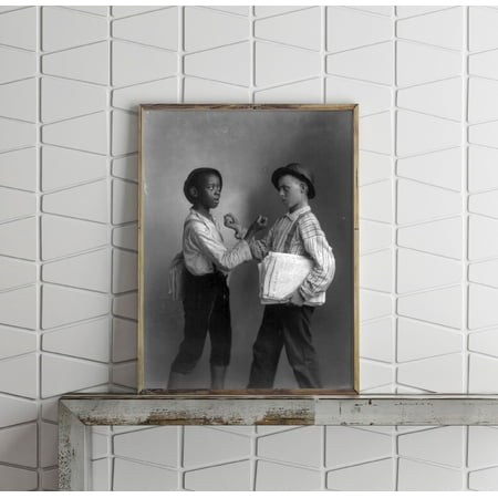 

Photo: Street-types Chicago Newboys Closed Fists 1891 Krausz