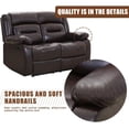 thumbnail image 2 of Recliner Sofa for Living Room Set Reclining Couch Sofa Chair PU Leather Loveseat 3 Seater Home Theater Seating Motion Home Furniture Manual Recliner, 2 of 7