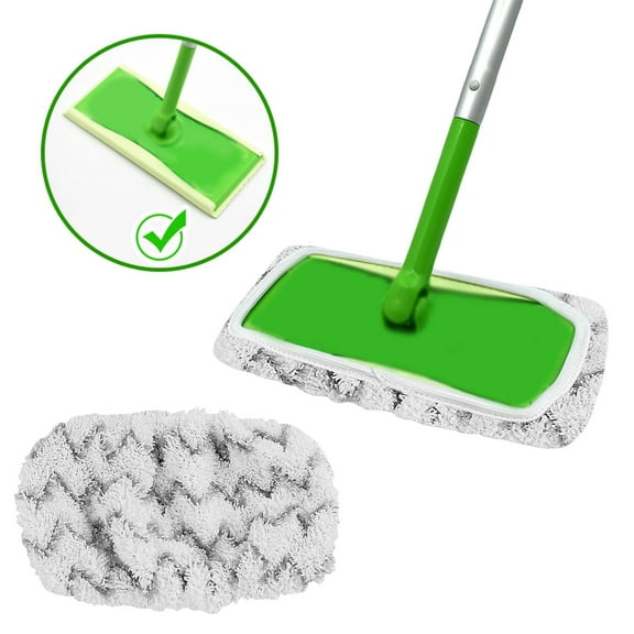 Qhnvtd Washable Microfiber Mop Mat, Mop Replacement Head, Super Fine Material, Enhanced Cleaning Performance, Washable Reusable, Easy To Maintain, Compatible