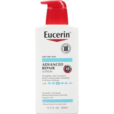 Eucerin Advanced Repair Body Lotion for Dry Skin, 13.5 Fl Oz Pump Bottle