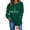 834#Green, variant on Women's Round Neck Christmas Printed Long Sleeve Pullover Sweatshirt Casual Comfortable for Holiday and Seasonal Wear