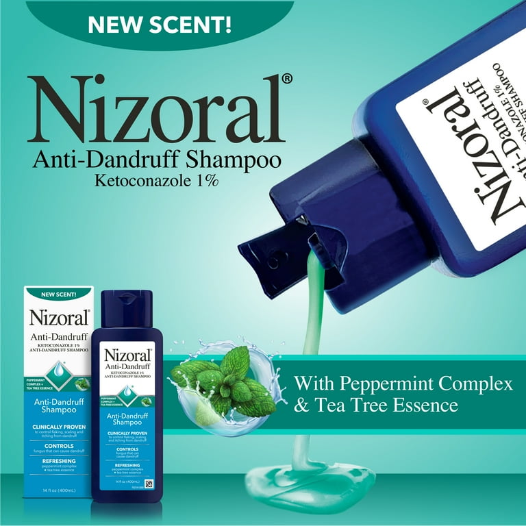 Nizoral Anti-Dandruff Shampoo with 1% Ketoconazole, 14 Fl Oz