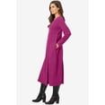 thumbnail image 3 of Woman Within Plus Size Petite Thermal Knit A-Line Dress, 3 of 6