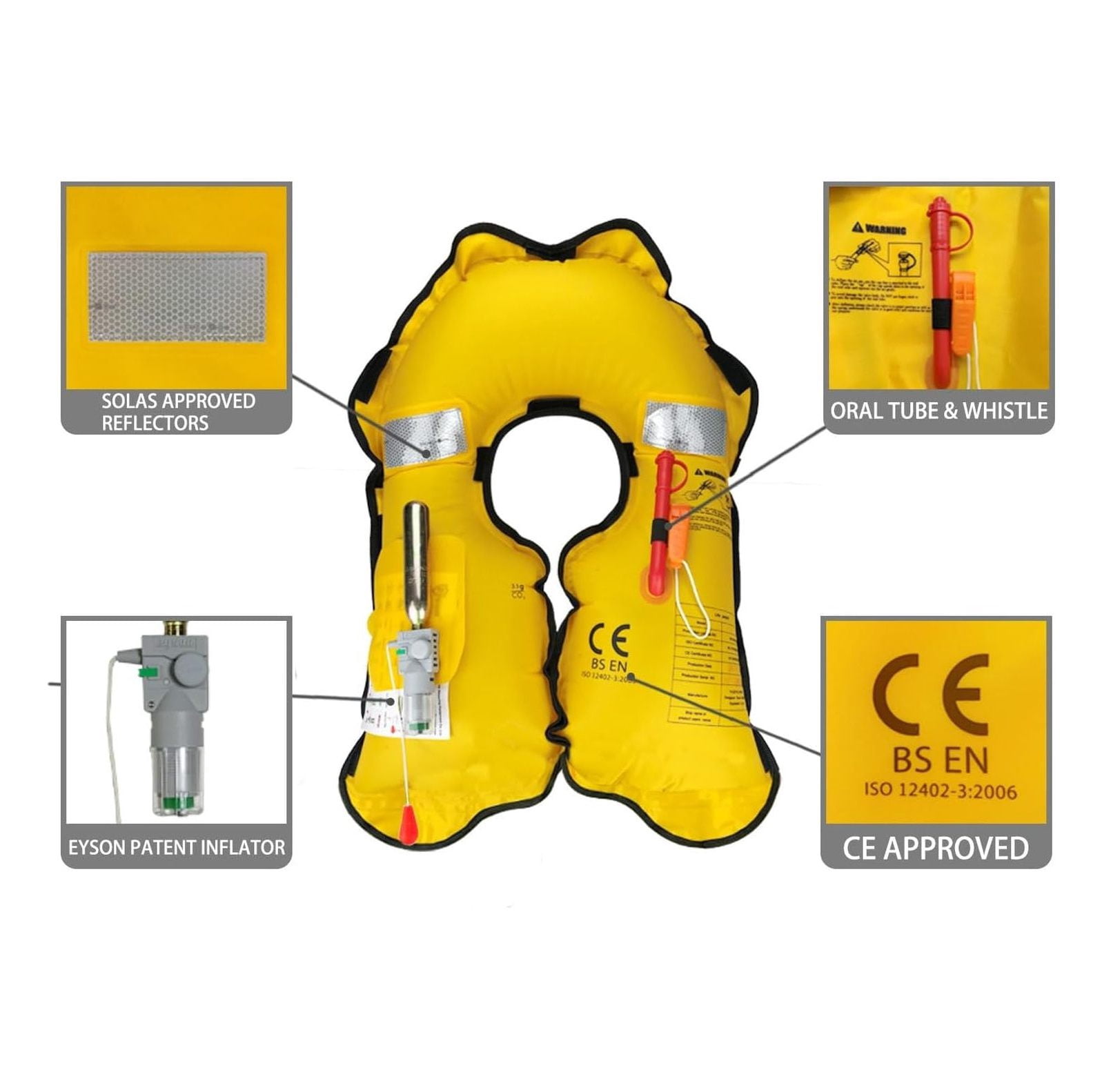 Inflatable Life Life Vest Basic Automatic/Manual (639 White Camouflage Auto)