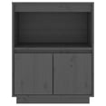 thumbnail image 3 of vidaXL Sideboard Grey 60x34x75 cm Solid Wood Pine, 3 of 5