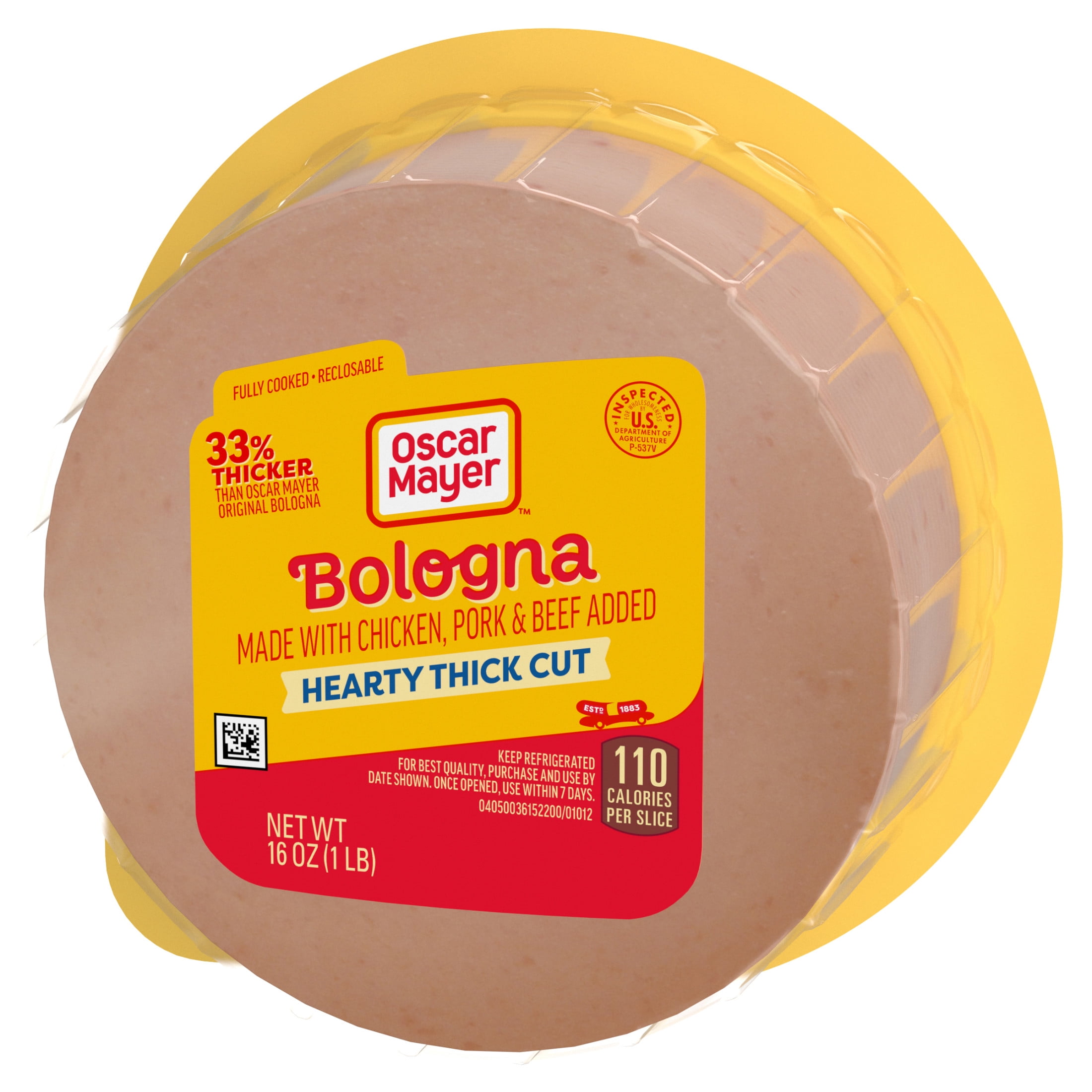 Oscar Mayer Hearty Thick Cut Bologna Sliced Lunch Meat, 16 oz. Pack