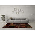 thumbnail image 3 of Ahgly Company Indoor Square Patchwork Brown Transitional Area Rugs, 8' Square, 3 of 4