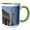 Green/White, variant on 3drose, Austria, Vienna, Austrian Parliament Building-eu03 Len0088 - Lisa S. Engelbrecht, 11oz Two-tone Black Mug