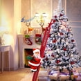 thumbnail image 2 of Electric Climbing Santa Claus on Ladder, Climbing Ladder Santa Doll Toy, (65cm Long Ladder), 2 of 6