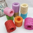 thumbnail image 3 of Walbest 1 Roll 656-Feet Raffia Yarn Eco-friendly Paper Rope, Decorative Wrapping Gift Raffia Packaging Paper Yarn, Paper Twine Wrapping Ribbon for Christmas DIY Craft Baking Packing, 3 of 7