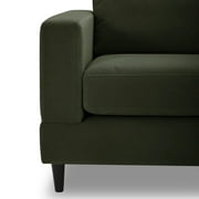 Better Homes & Gardens Springwood Wood Frame 83.46 Couch, Olive Velvet