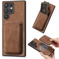 thumbnail image 2 of 2-In-1 Magnetic Detachable Vintage Leather Case With Card Bag For Samsung, iPhone 12 Pro Max, 2 of 6