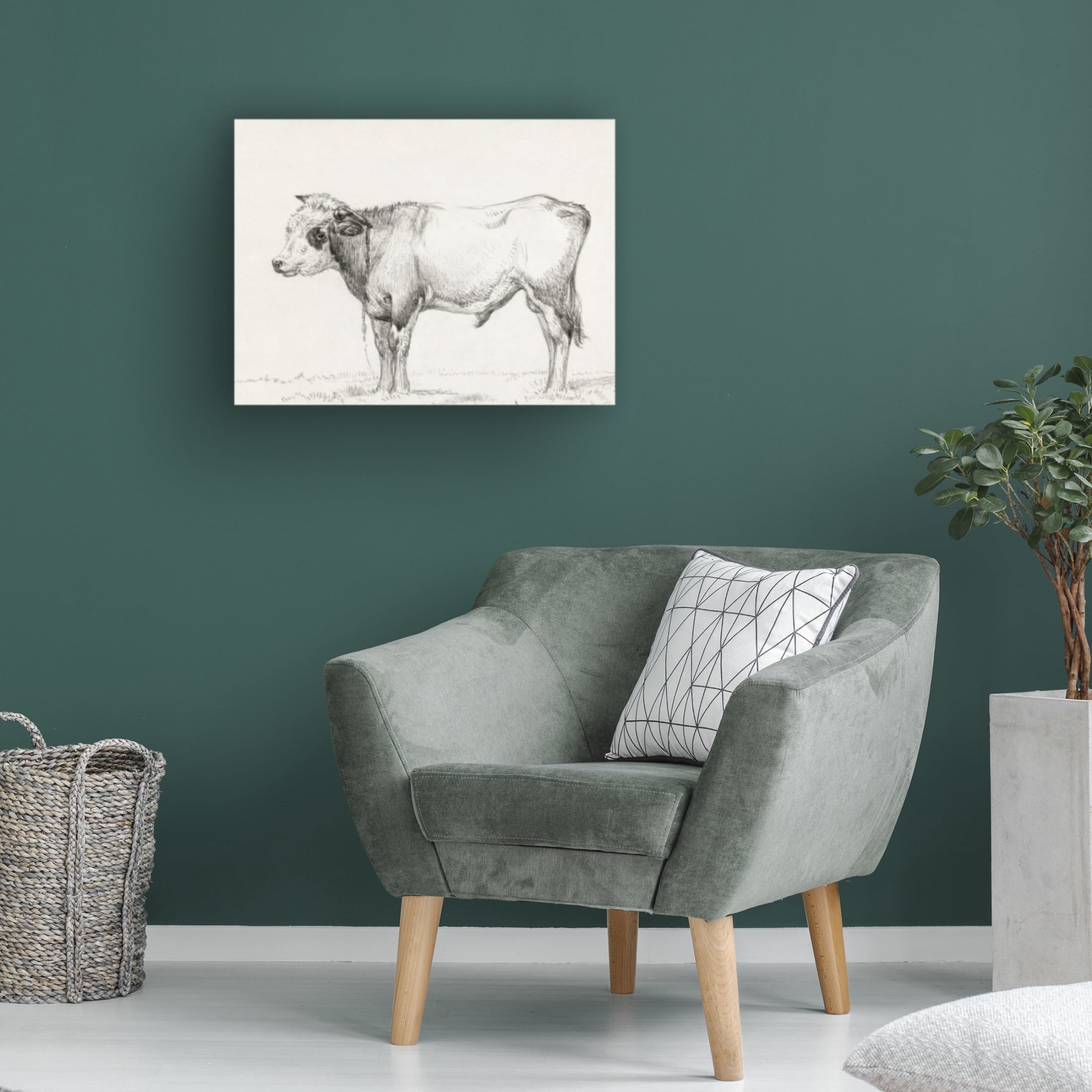 Trademark Fine Art Jean Bernard  Bernard's Bull Renderings III Canvas Wall Art