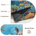 thumbnail image 5 of Funny Giraffes Diving Area Rugs 3x5 ft Seafloor Corals Fish Oceans Modern Washable Rug Non Slip Indoor Carpet Absorbent Floor Mat for Living Room Bedroom Dining Room, 5 of 9