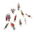 thumbnail image 3 of kusrkot 20pcs 8,8cm + 100pcs Peint Figurine Modèles Fixés pour la Disposition de Chemin de Fer de Train, 3 of 9