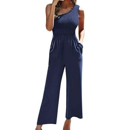 

gvdentm Scrub Pants For Women Women s Pull-On Style All Around Elastic Waist Polyester Cropped Missy Pants Trendy