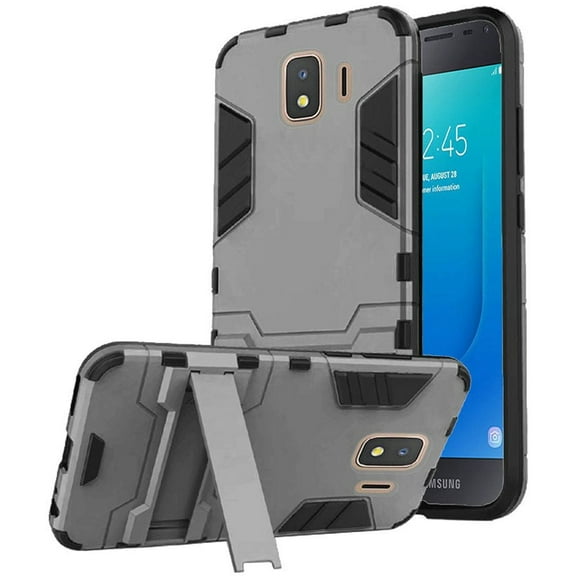 GSA Dynamite Hybrid Kickstand Case For Samsung Galaxy J2/J2 Core - Gray/Black