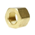 thumbnail image 3 of 5 Pack 1/2" Compression Nut Hex Shape 11/16"-20 Thread Size Solid Brass Fitting, 3 of 4