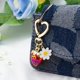 thumbnail image 5 of Charm para Bolsa SIGZKK Llavero de Fresa y Cereza 6x3 cm, 5 of 9