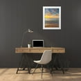 thumbnail image 3 of Frank, Assaf 25x32 White Modern Wood Framed Museum Art Print Titled - Tranquil beach at dusk, 3 of 4