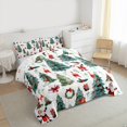 thumbnail image 3 of jejeloiu Cute Santa Claus Full Size Comforter Sets,Happy New Year Bedding Comforter Set,Christmas Tree Gifts Bedding Sets For Children,Super Cozy Room Decor Reversible,3pcs, 3 of 8