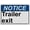 Warning Sign 3, variant on Weatherproof Horizontal ANSI Enter Sign (Trailer entrance) 8 in" x 12 in" UV Resistant Indoor Outdoor Workplace Insdustrial Caution Danger Warning SIgn