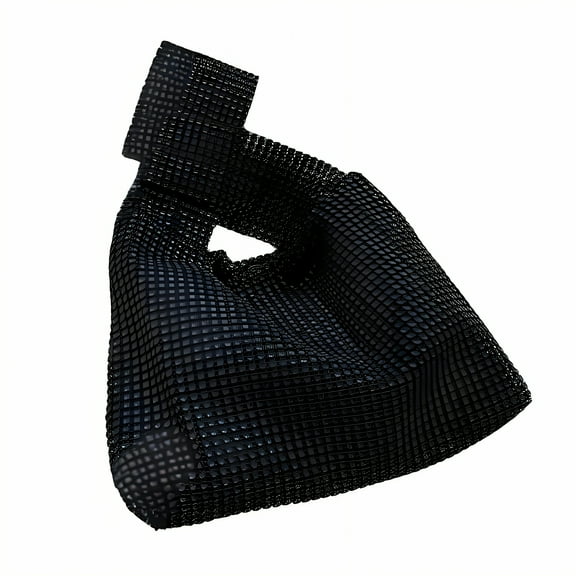 GASTROPOD Evening Bag,Rhinestone Clutch Purse,Compact Ladies Purses,Black