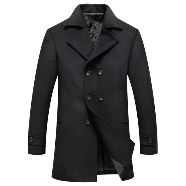 RKSTN Jackets for Men And Winter Business Woolen Coat Fashion